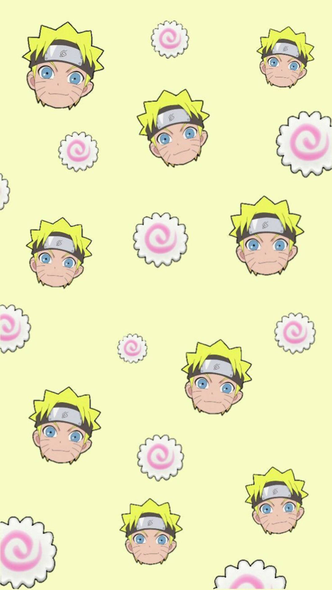 Cute Naruto And Fish Cakes Background