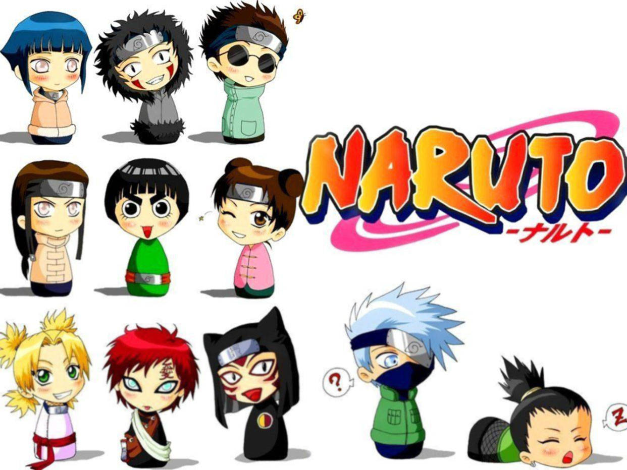 Cute Naruto Chibi Characters Background