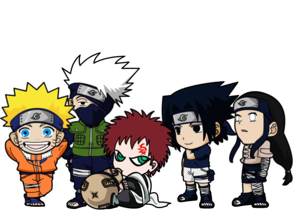 Cute Naruto Chibi Ninjas Background