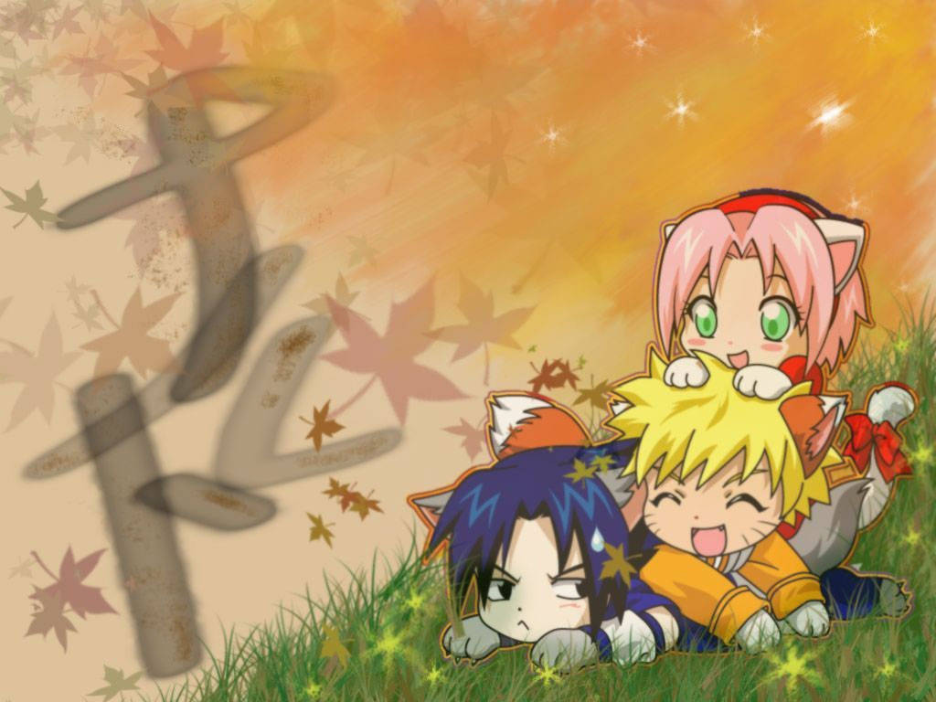 Cute Naruto Fall Aesthetic Art Background