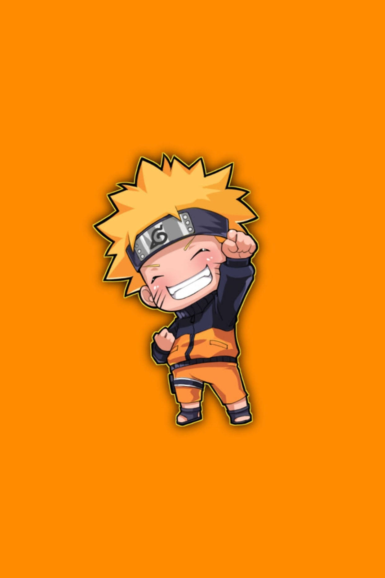 Cute Naruto Grin Pose Background
