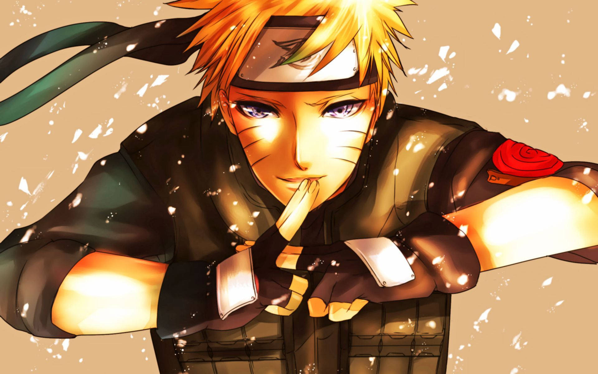 Cute Naruto Ninja Pose Background