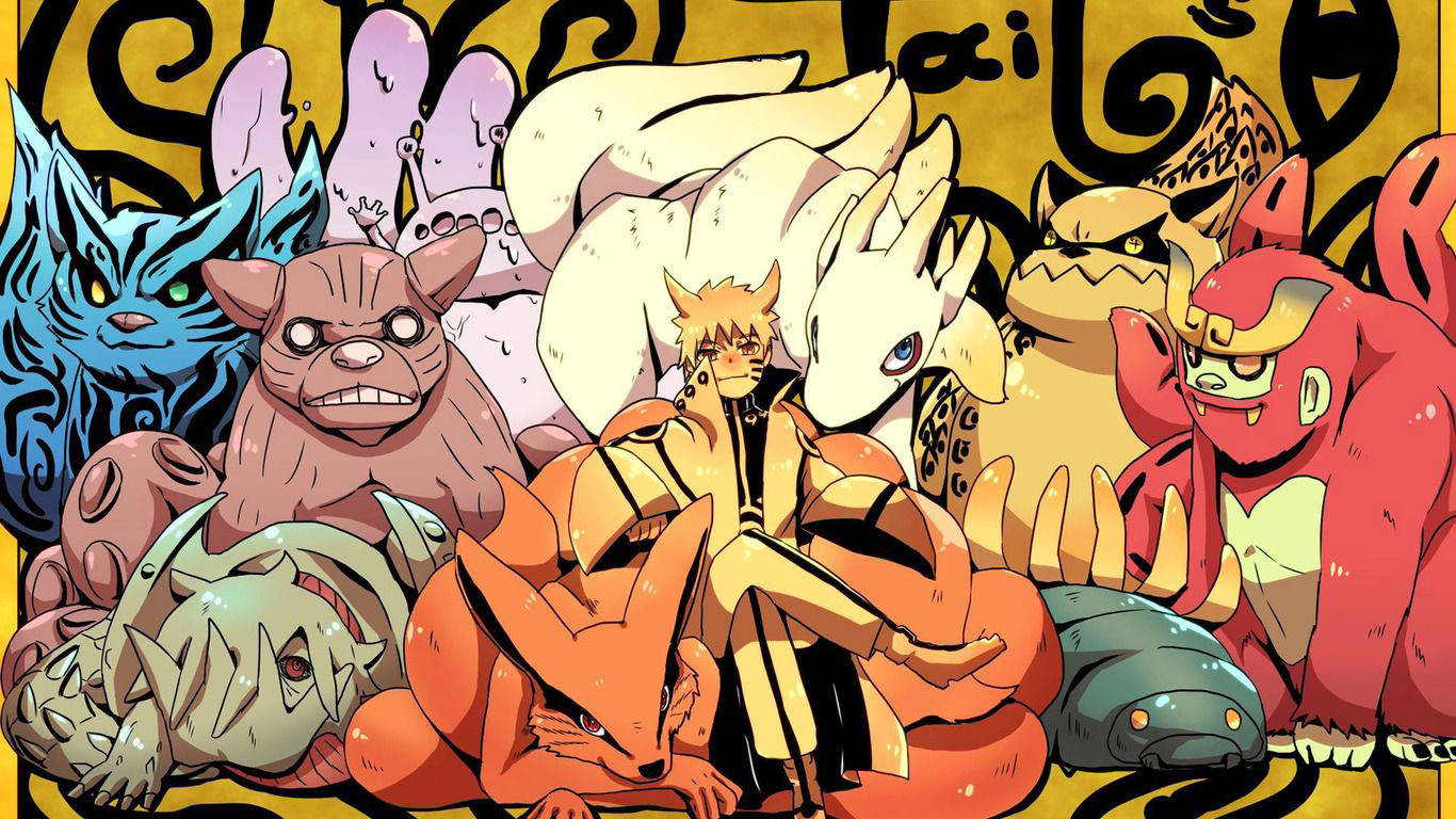 Cute Naruto Tailed Beasts Background