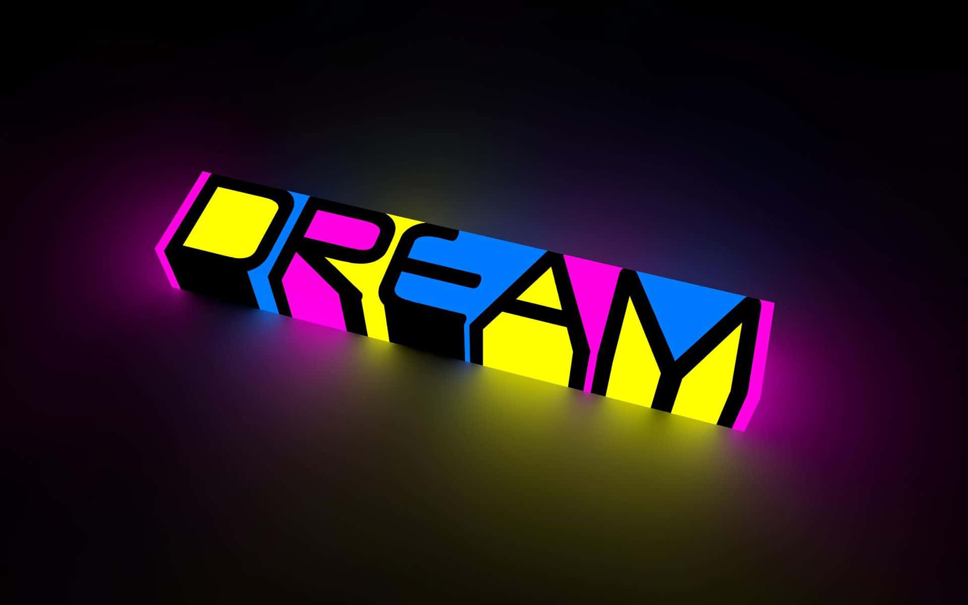 Cute Neon Dream Art Background