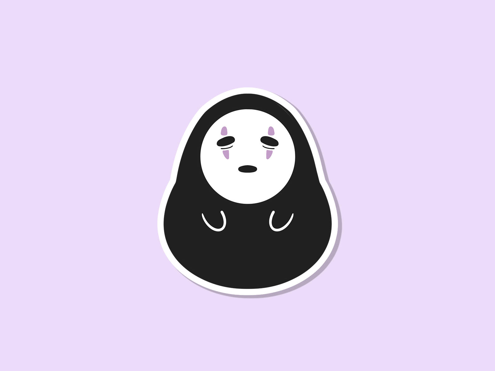 Cute No-face Pin Background