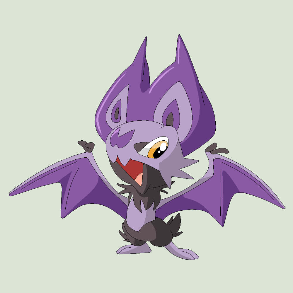 Cute Noibat In Plain Background