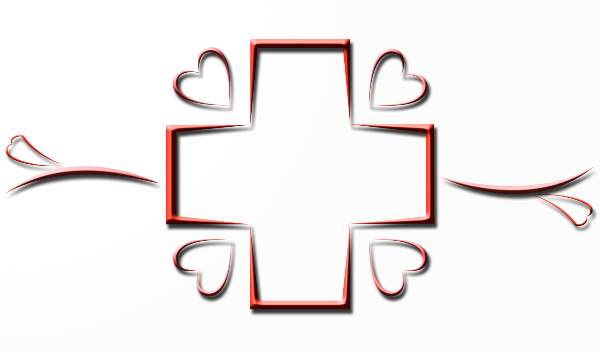 Cute Nurse Cross Logo Background