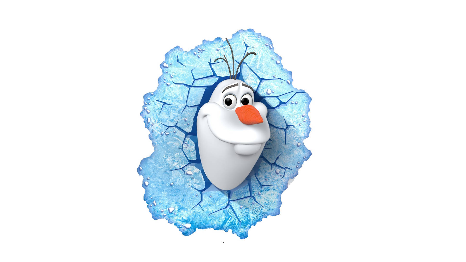 Cute Olaf Head Art Background