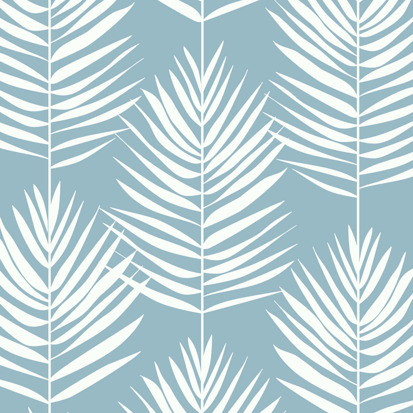 Cute Palm Fern Leaves Background