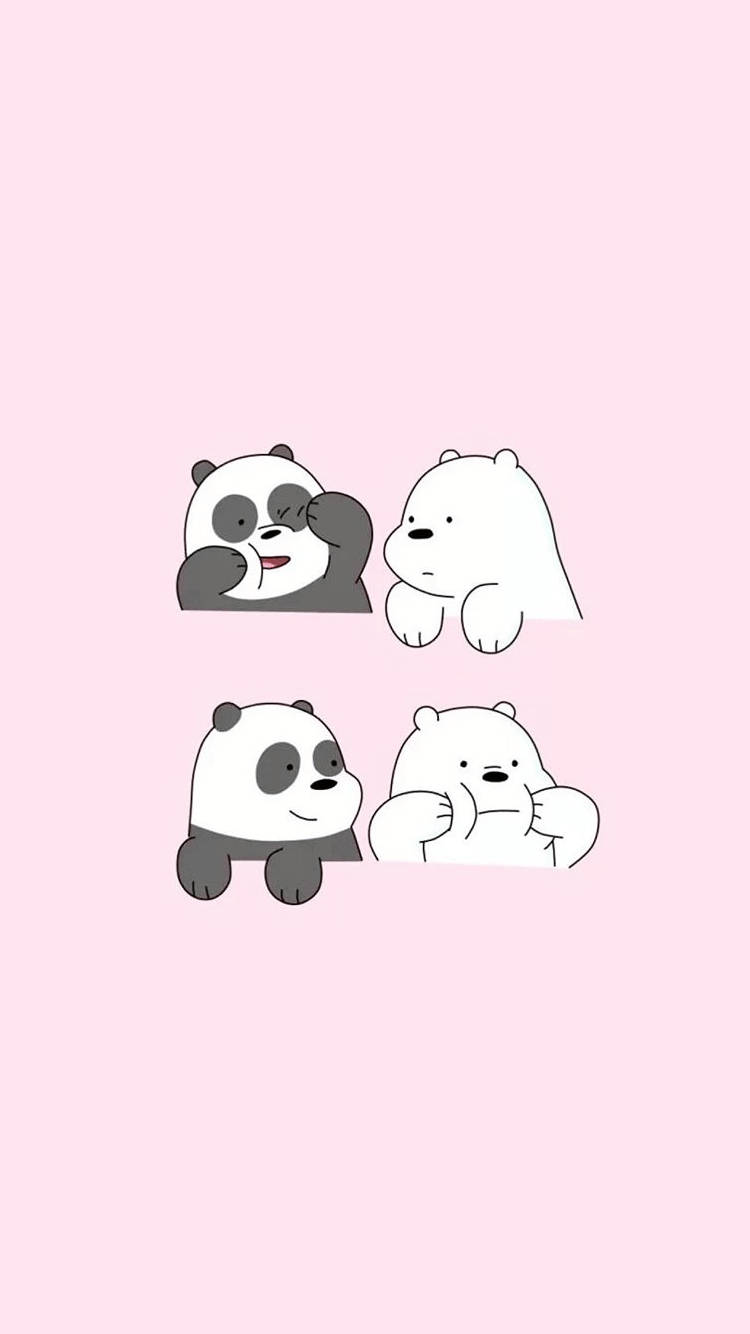 Cute Panda Ice Bear We Bare Bears Background