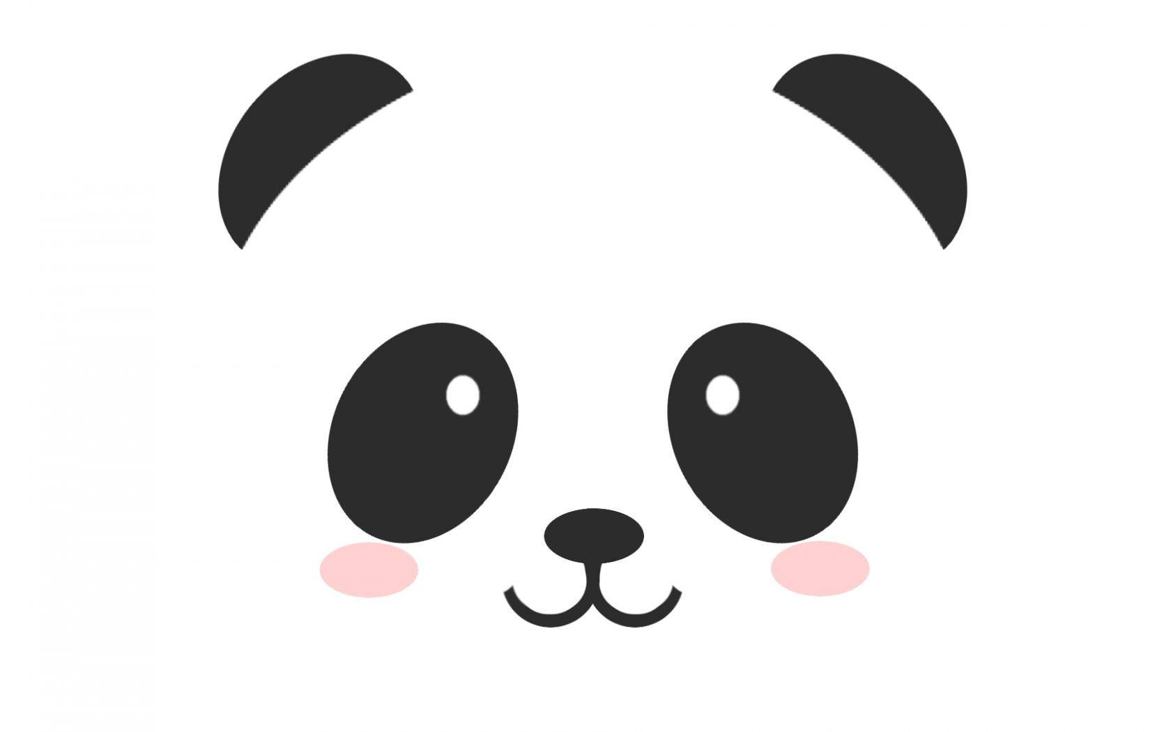 Cute Panda Portrait Background