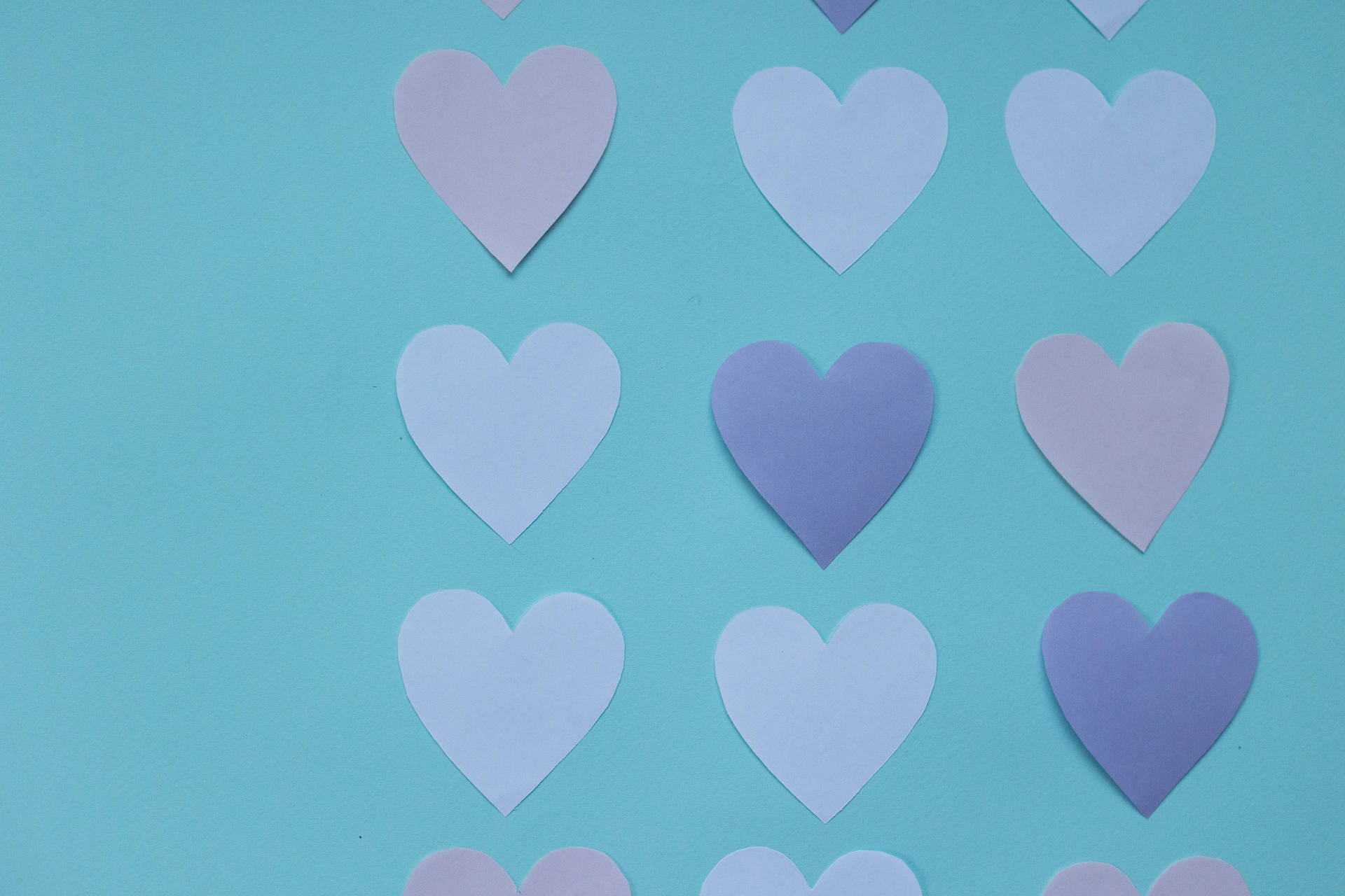 Cute Pastel Aesthetic Paper Cutouts Background
