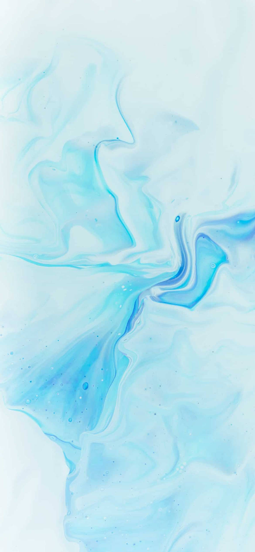 Cute Pastel Blue Aesthetic Aurora Fluid Background