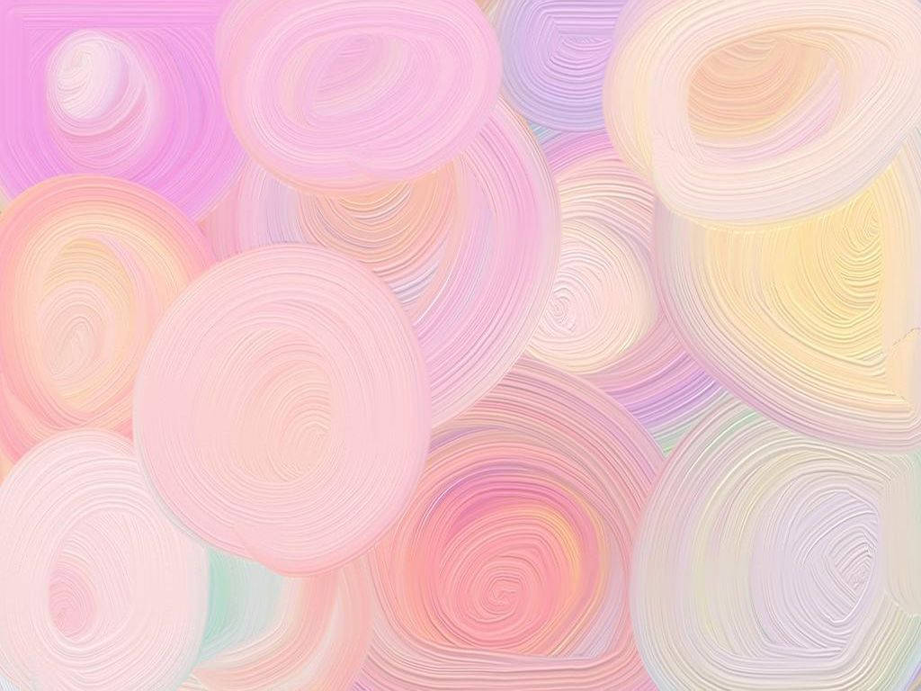 Cute Pastel Circles Background