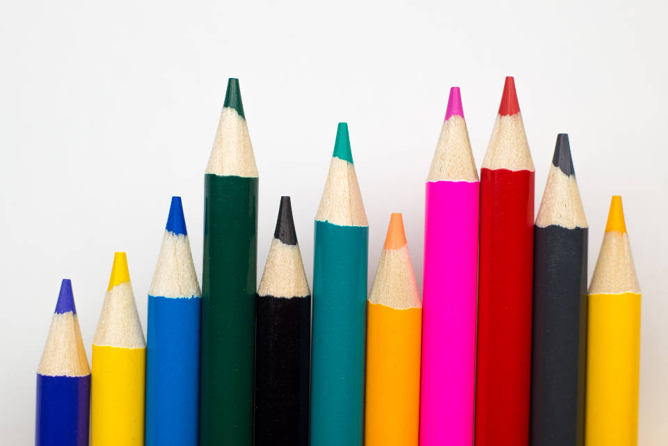 Cute Pastel Colors Pencils Background