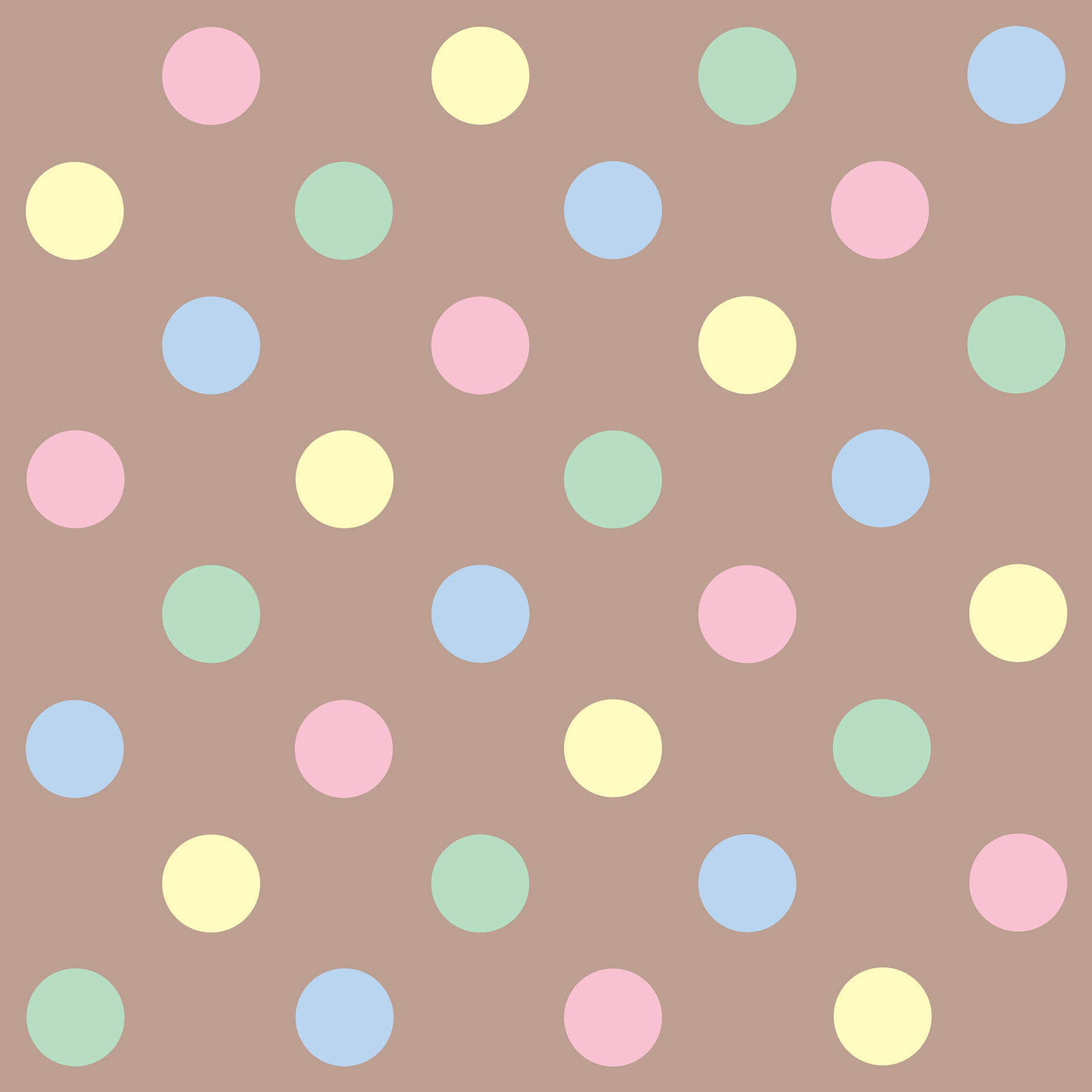 Cute Pastel Dots Background