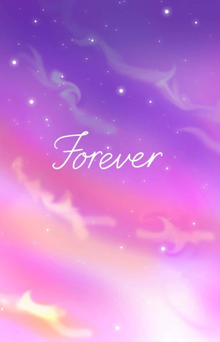Cute Pastel Galaxy Forever Background
