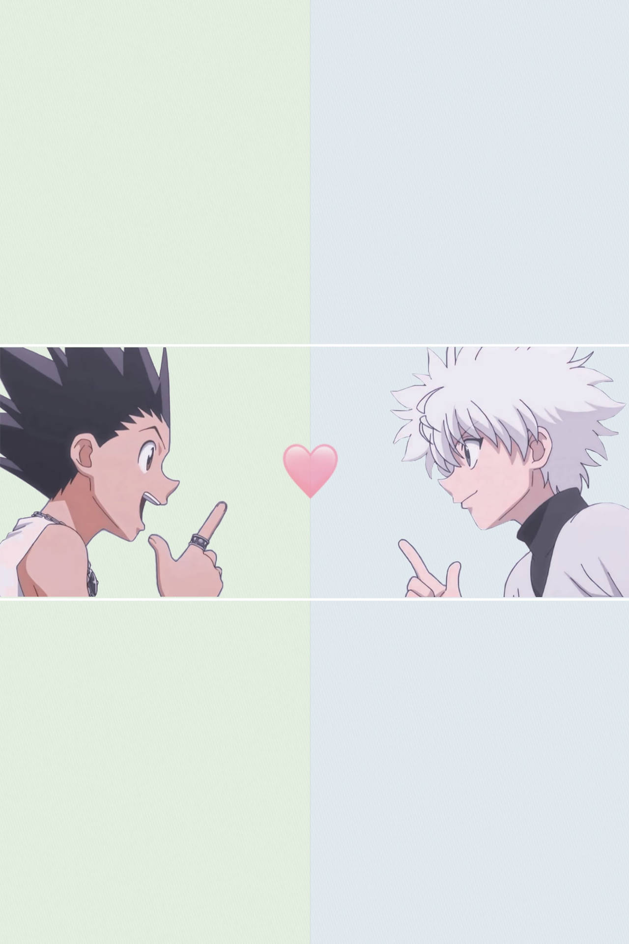 Cute Pastel Gon And Killua Background