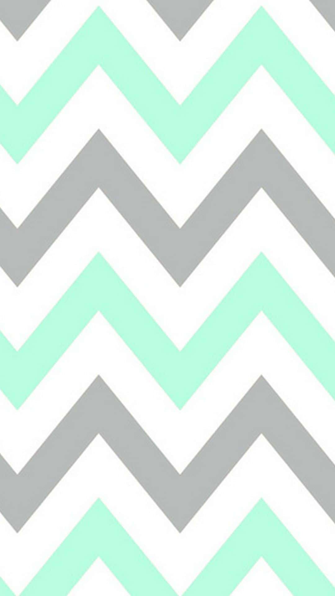 Cute Pastel Green Zig Zag Pattern Background