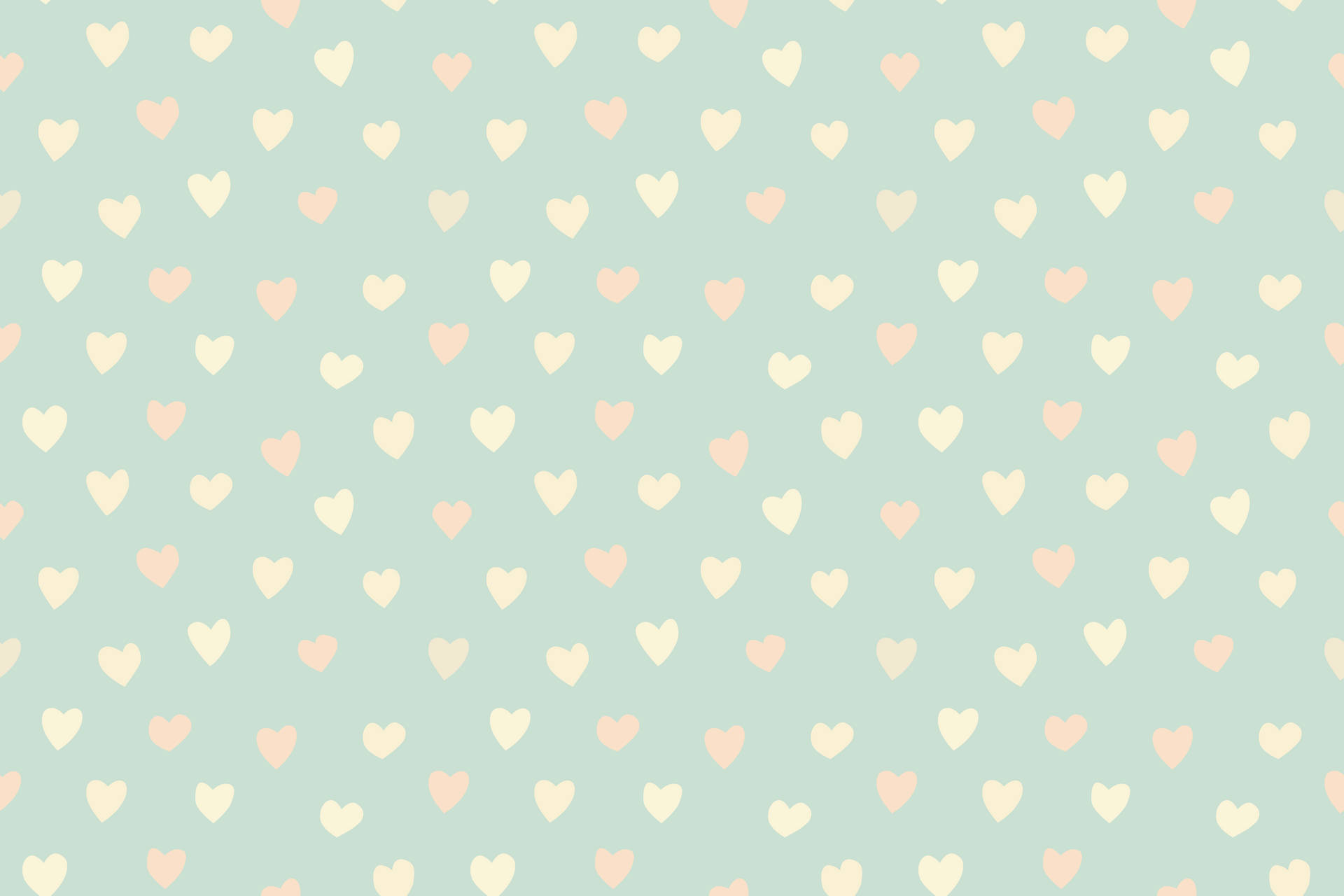 Cute Pastel Hearts Background