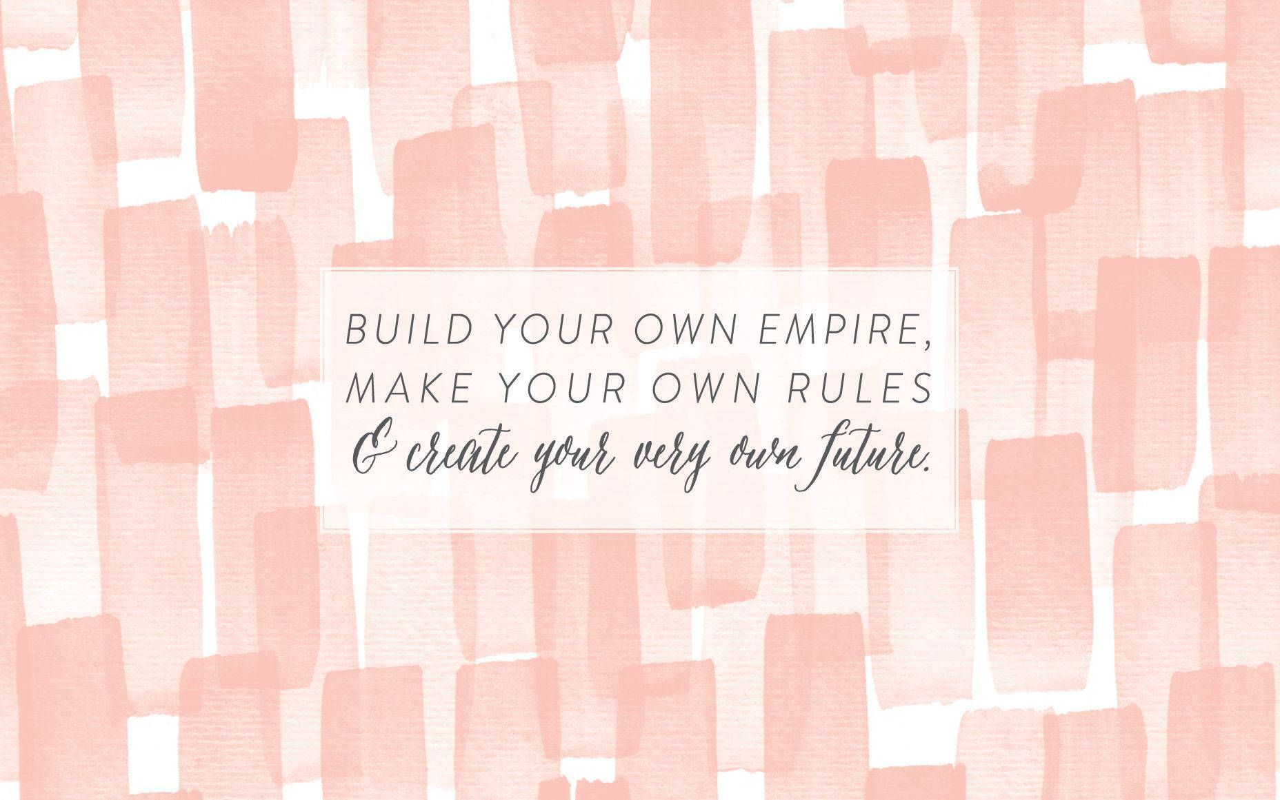 Cute Pastel Pink Motivational Quote Background
