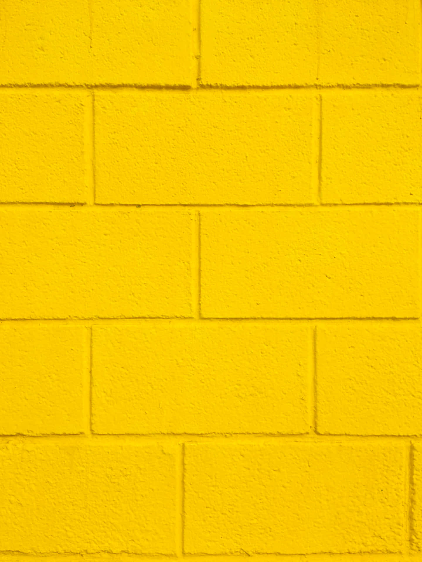 Cute Pastel Yellow Brick Wall Background