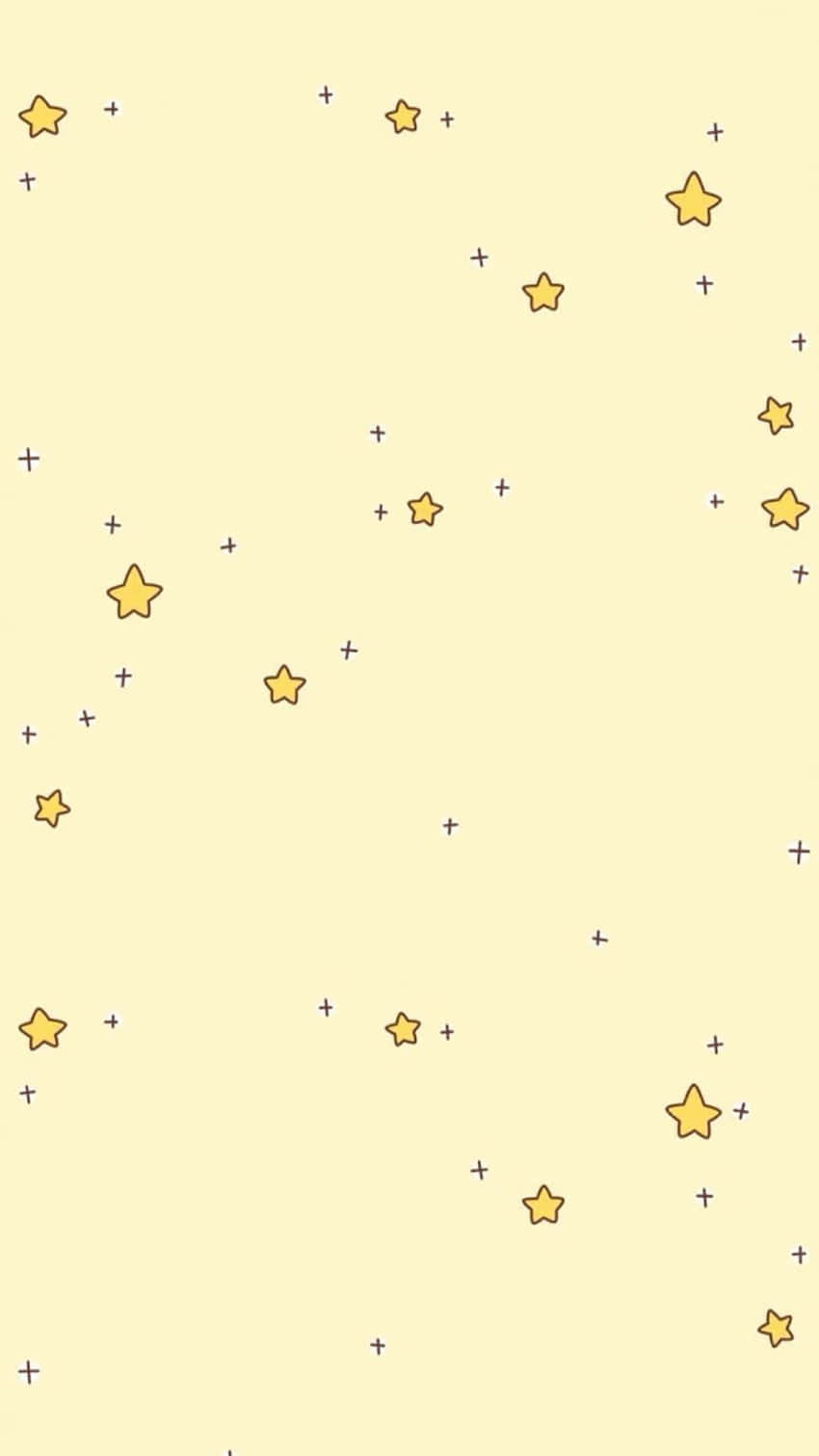 Cute Pastel Yellow Small Stars