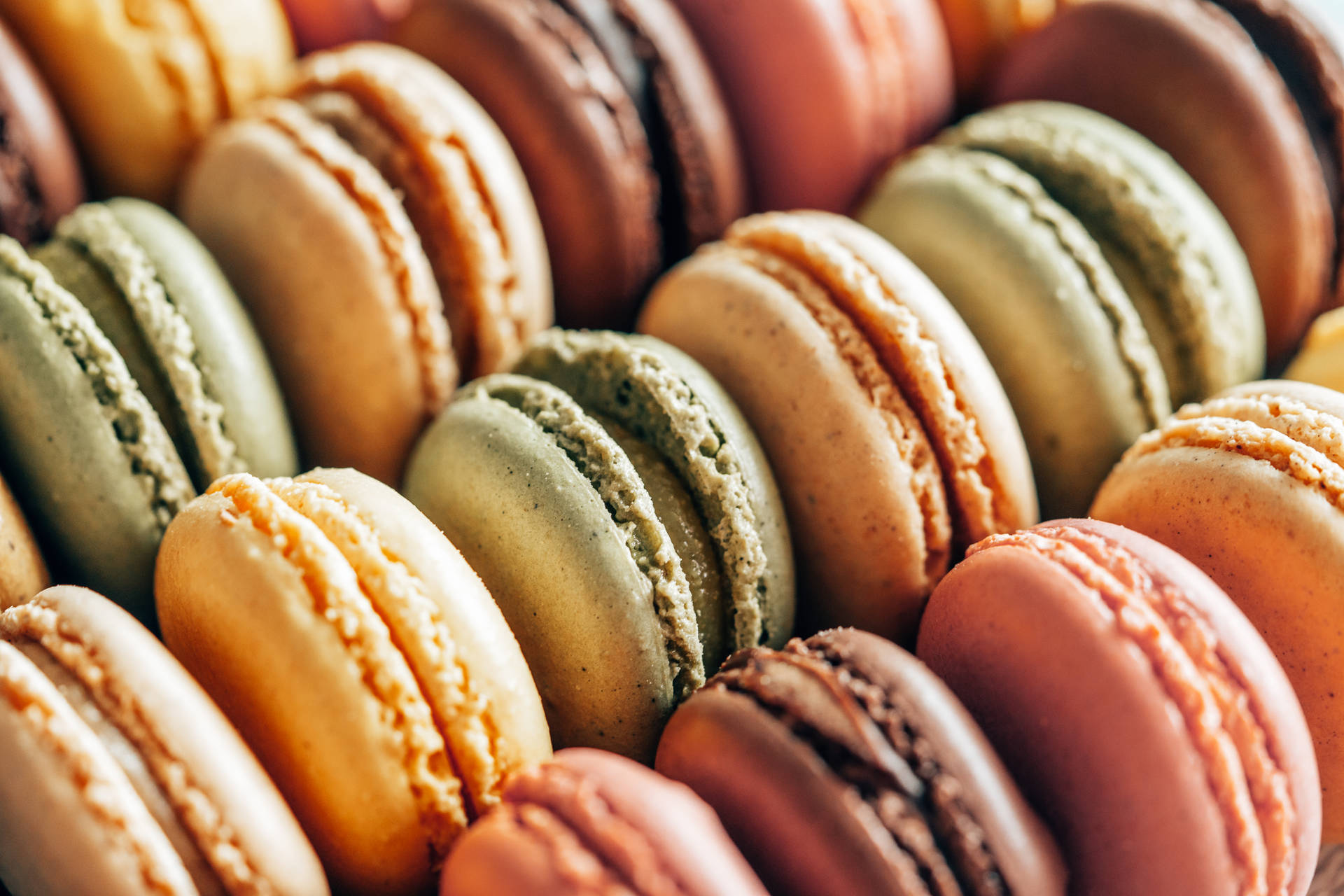 Cute Pastels Aesthetic Macarons Computer Background