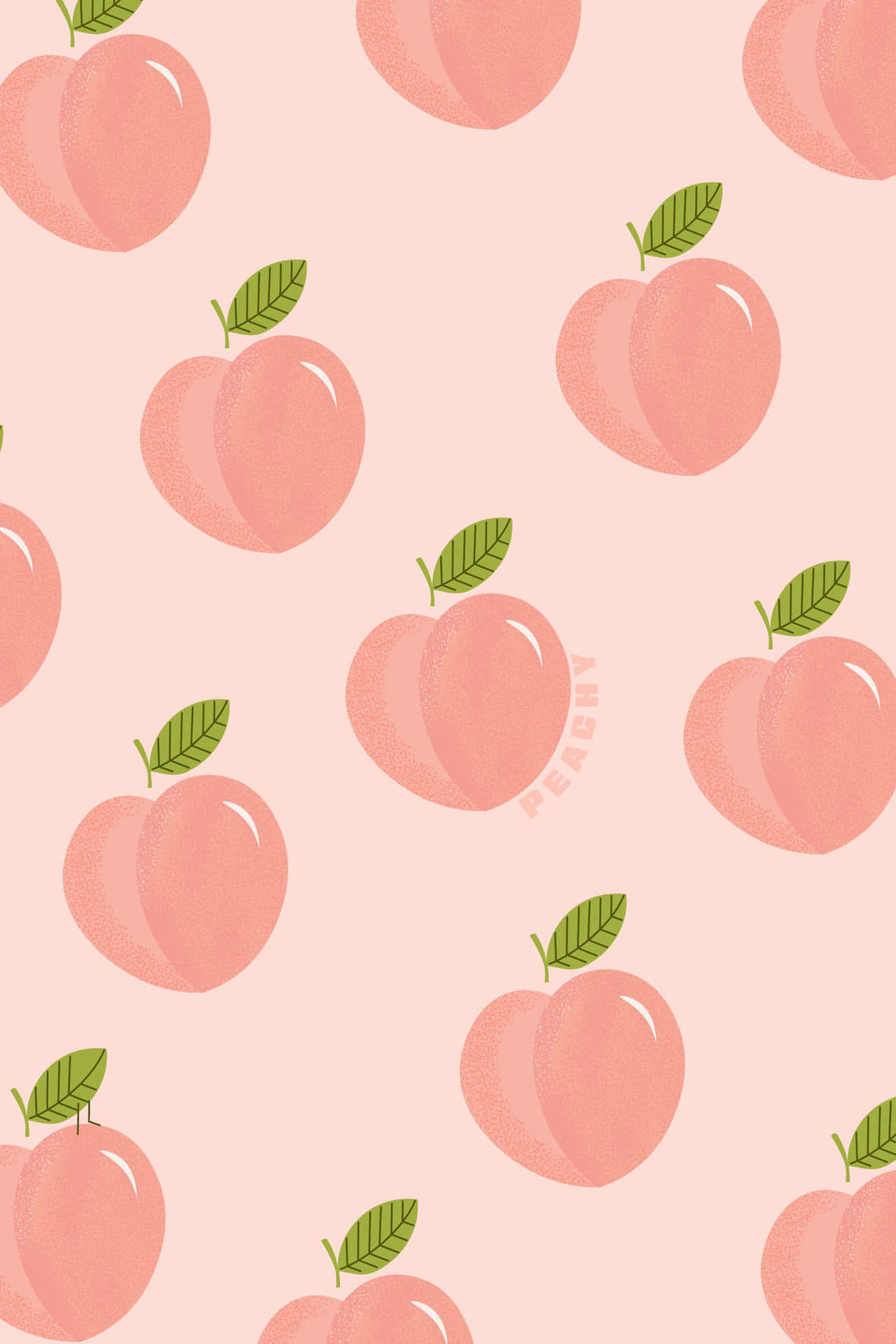 Cute Peach Pattern Art Background