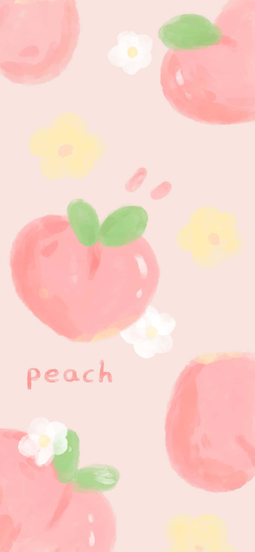 Cute Peach Relaxation Background