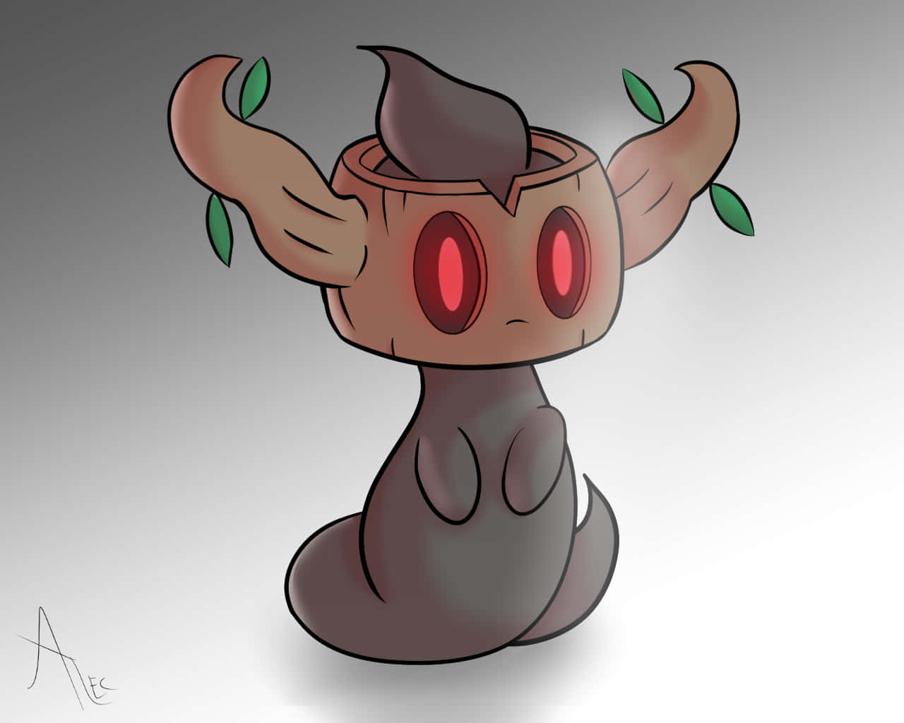 Cute Phantump Standing Art