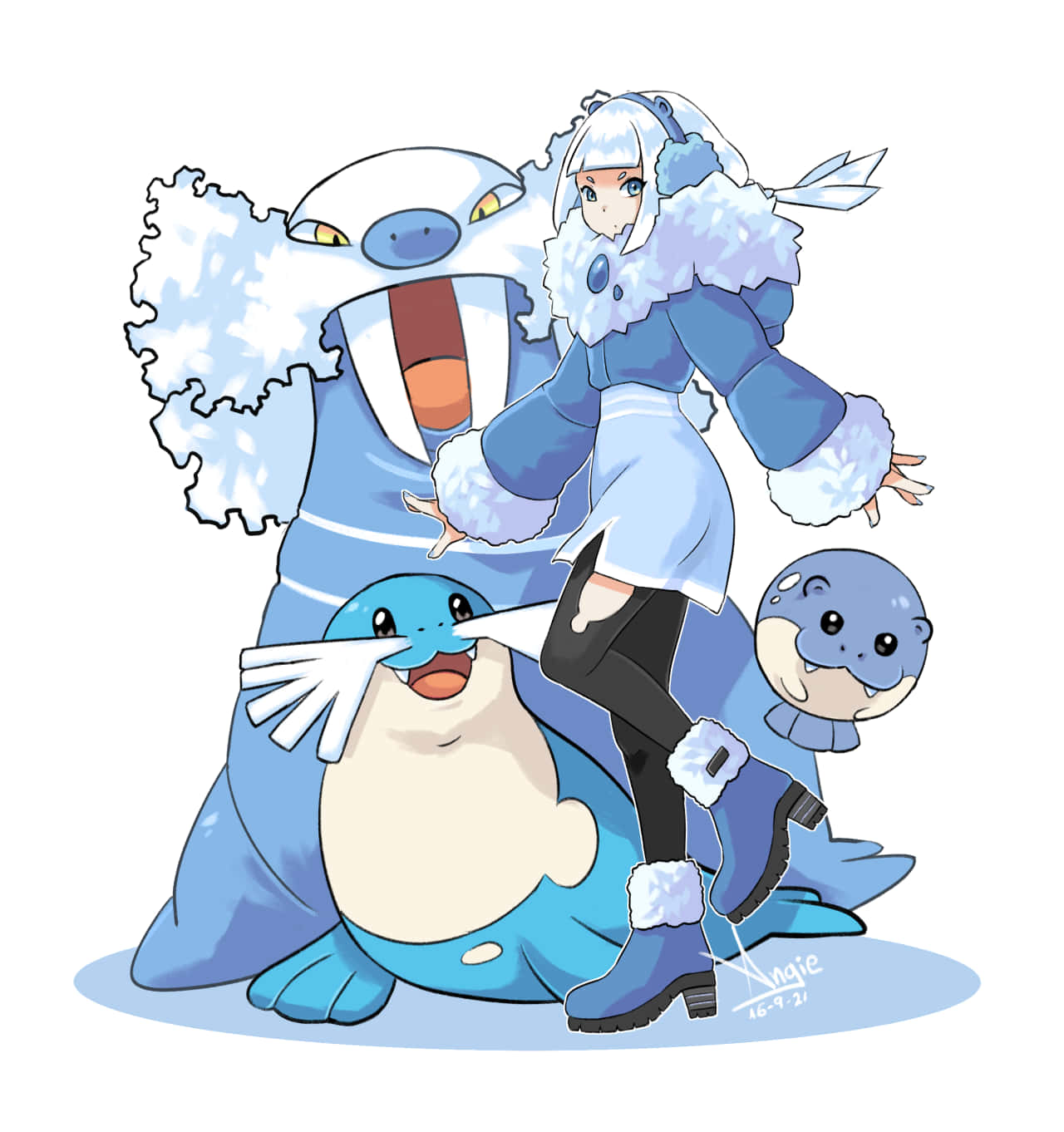 Cute Photograph Of Walrein And Friends Background