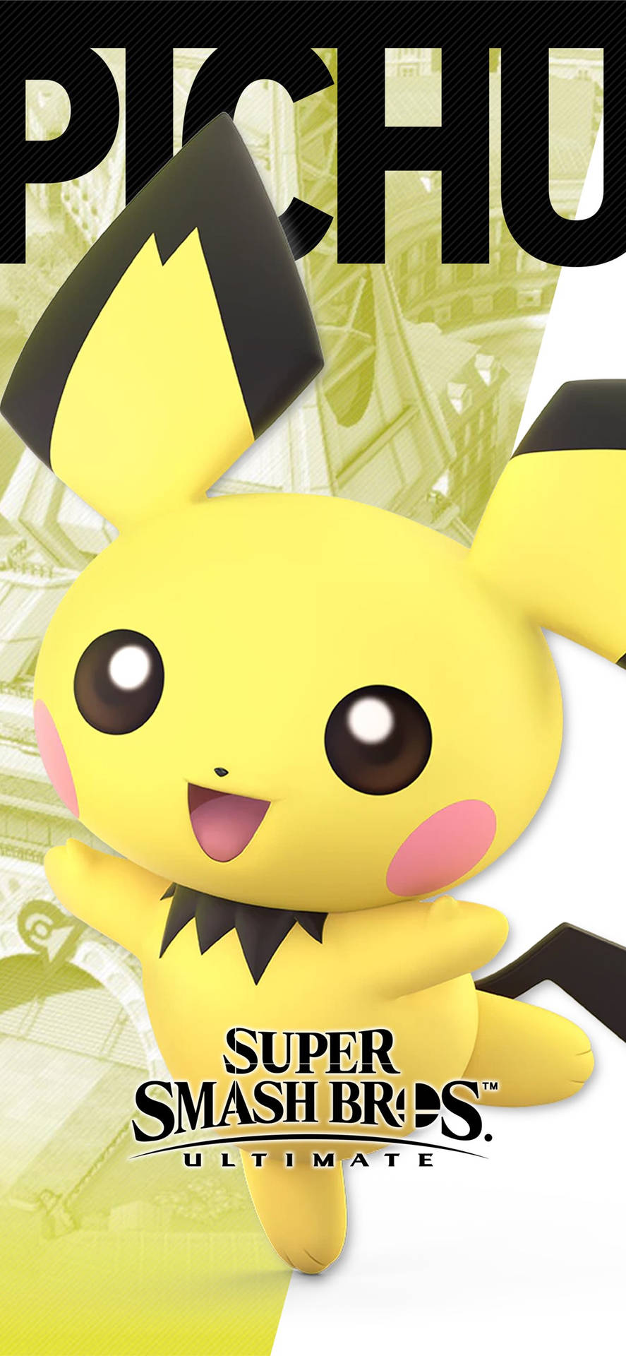 Cute Pichu Poster Background