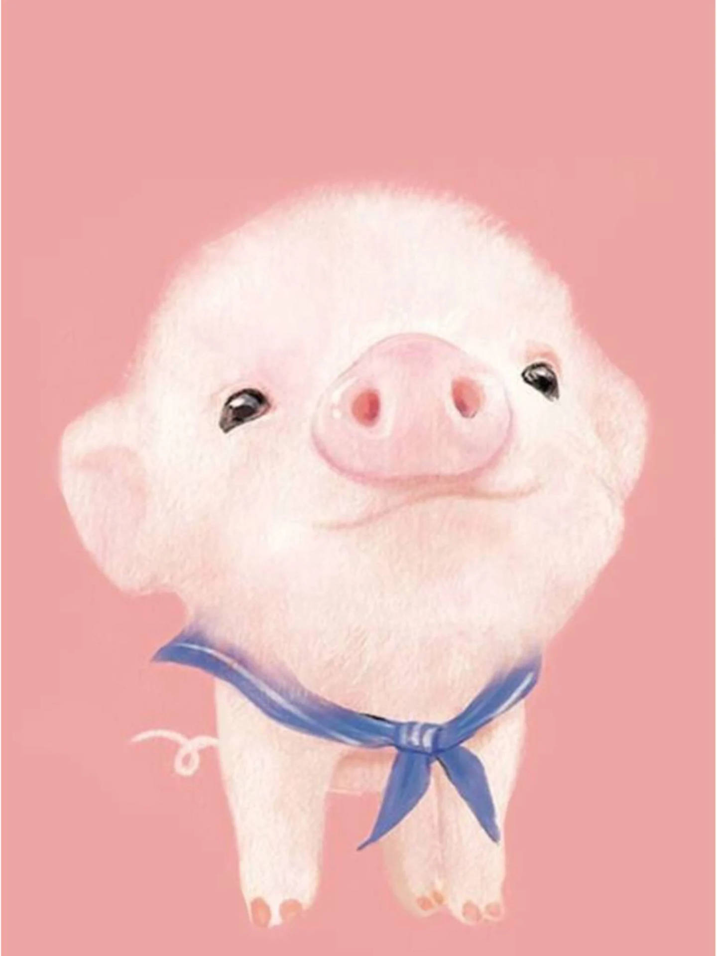 Cute Pig Digital Painting