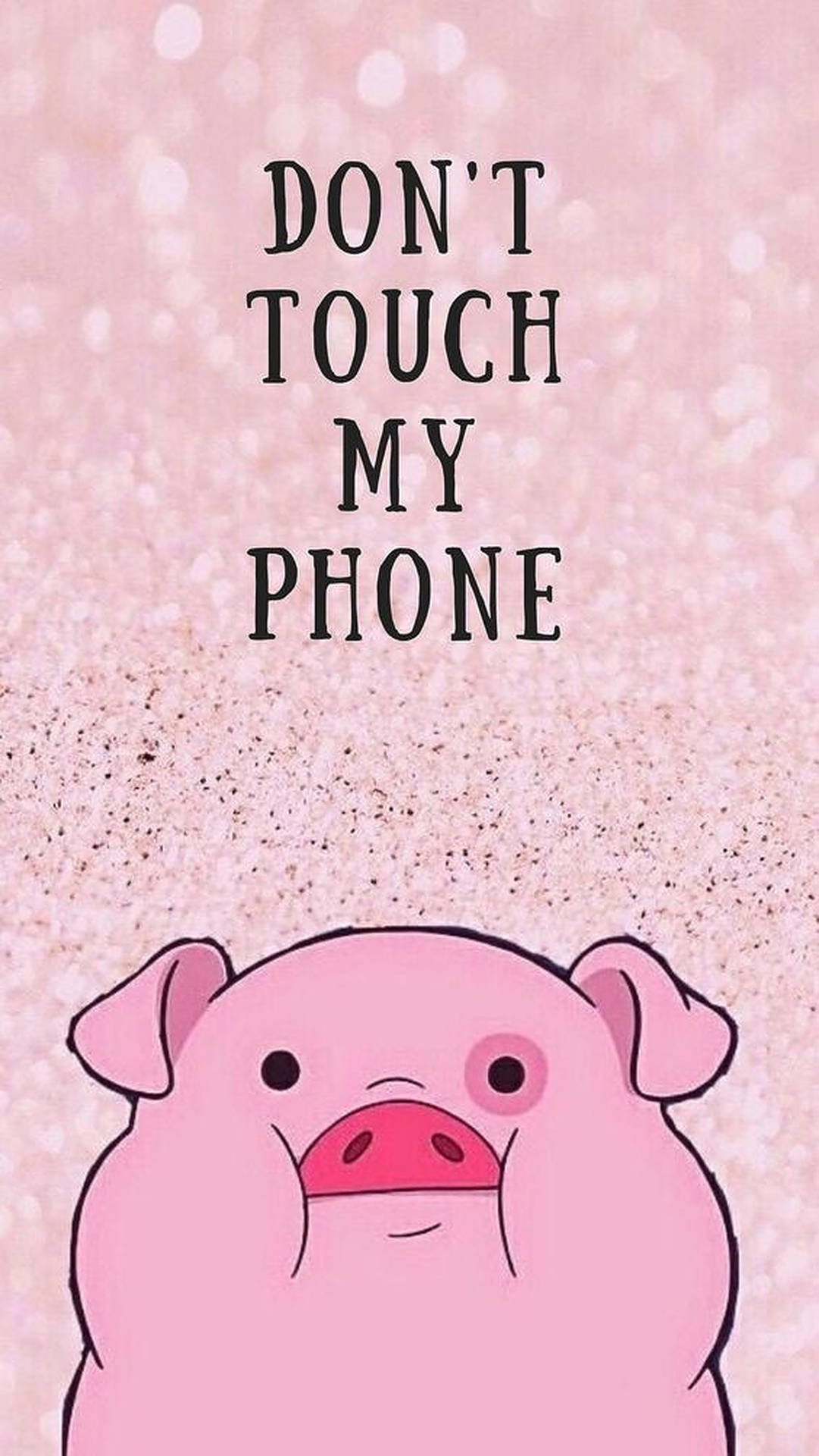 Cute Pig Don't Touch My Phone