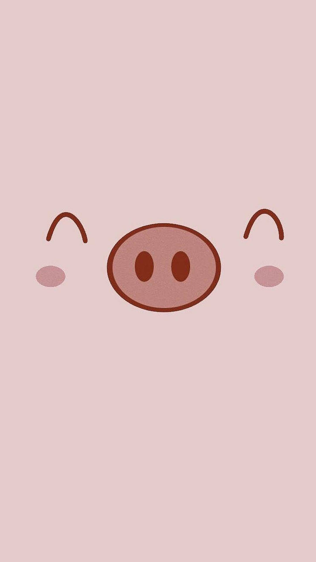 Cute Pig Smiling