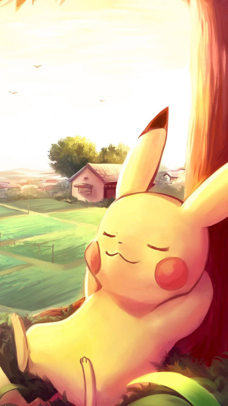 Cute Pikachu Drawing Background