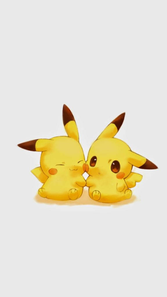 Cute Pikachu Holding Hands Background