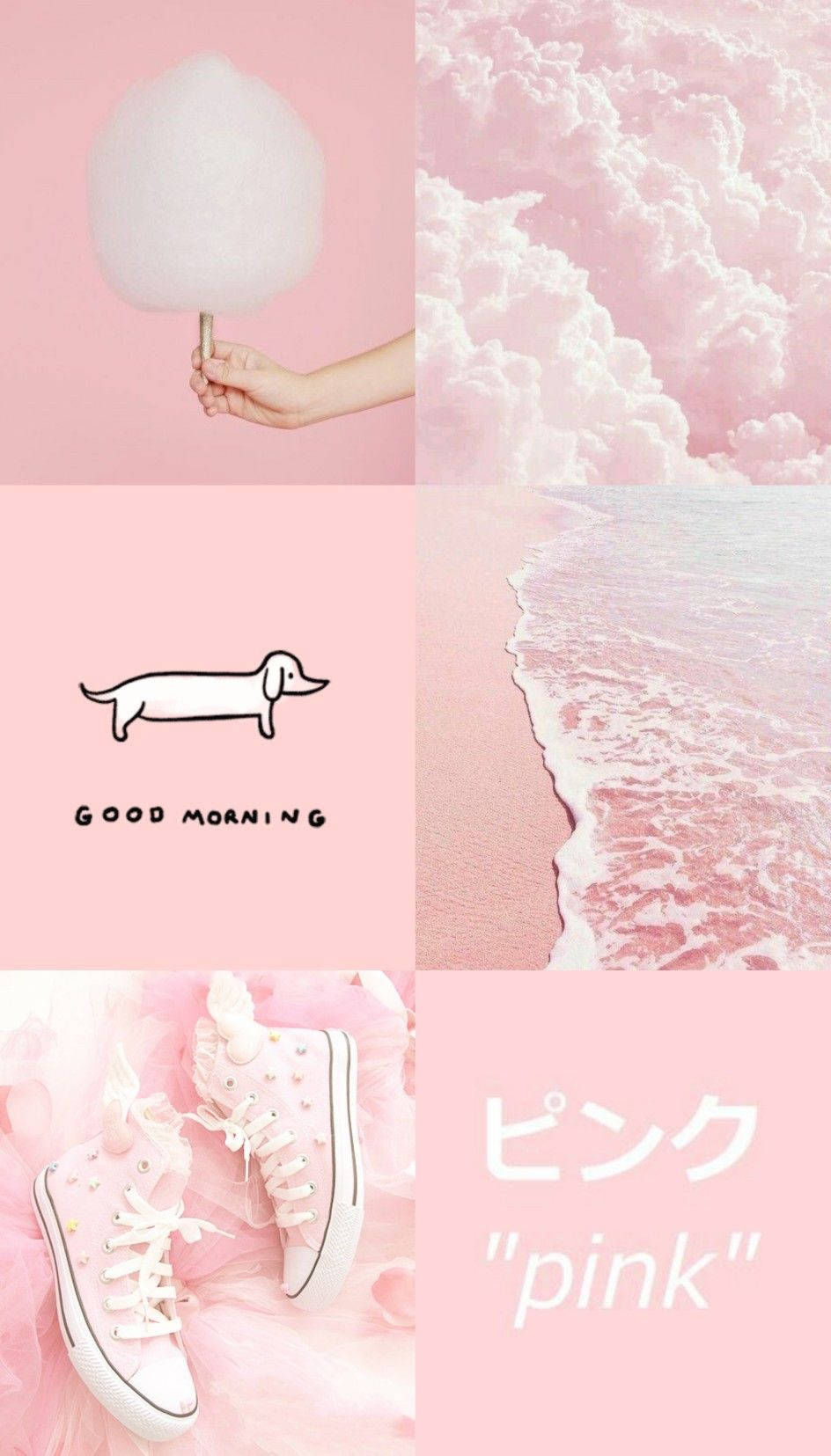 Cute Pink Aesthetic Collage Design