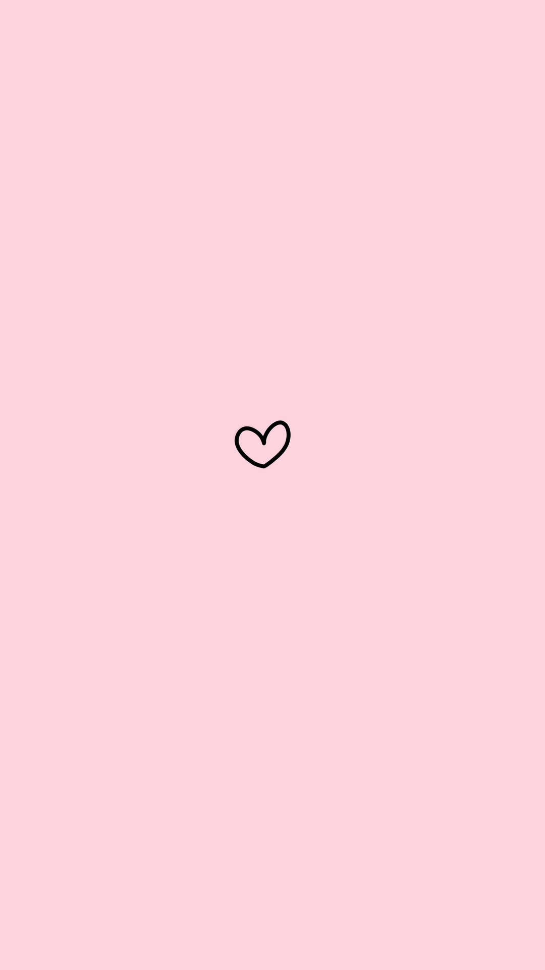 Cute Pink Aesthetic Heart Background