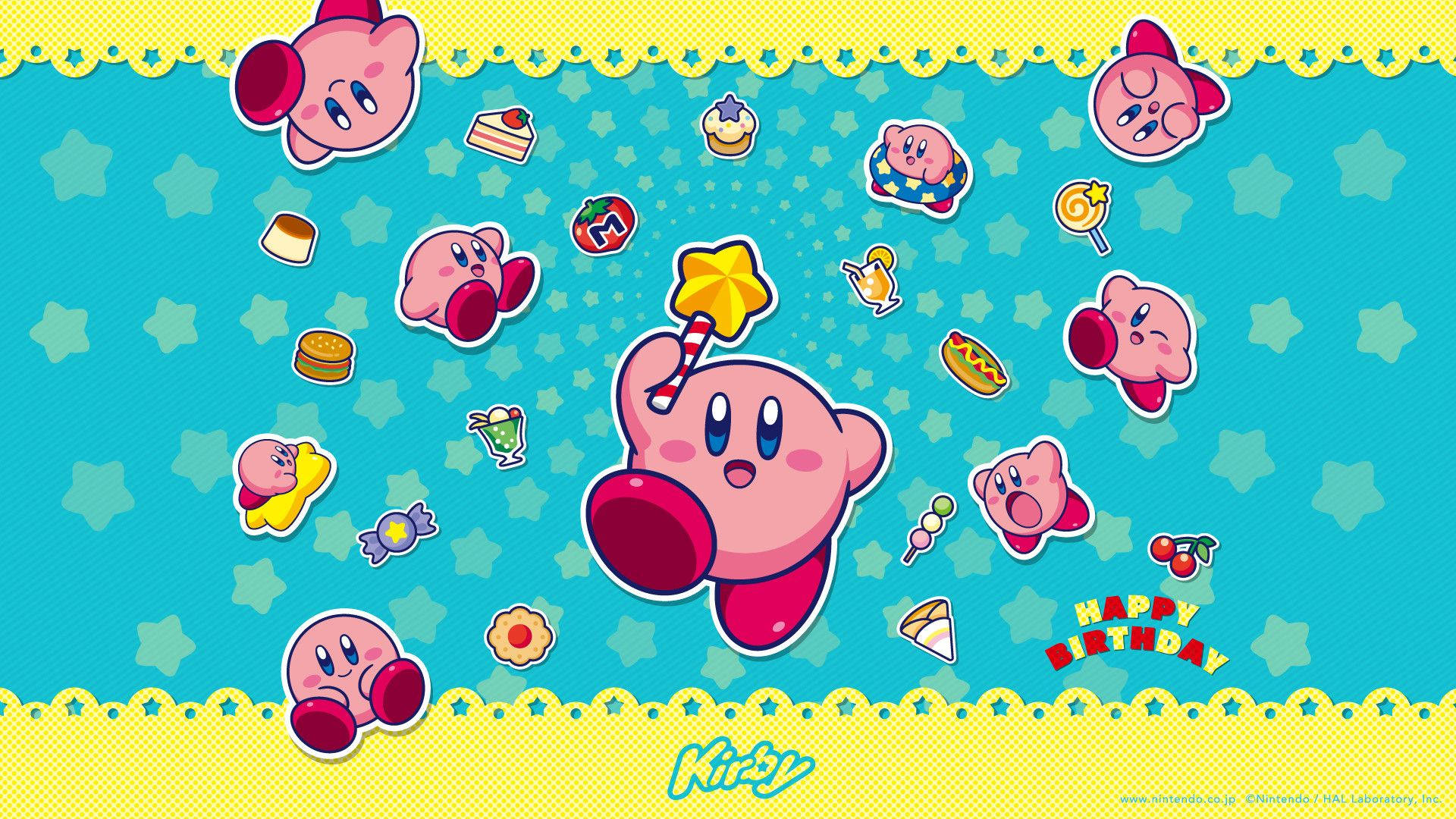 Cute Pink Aesthetic Kirby Background Hd Background