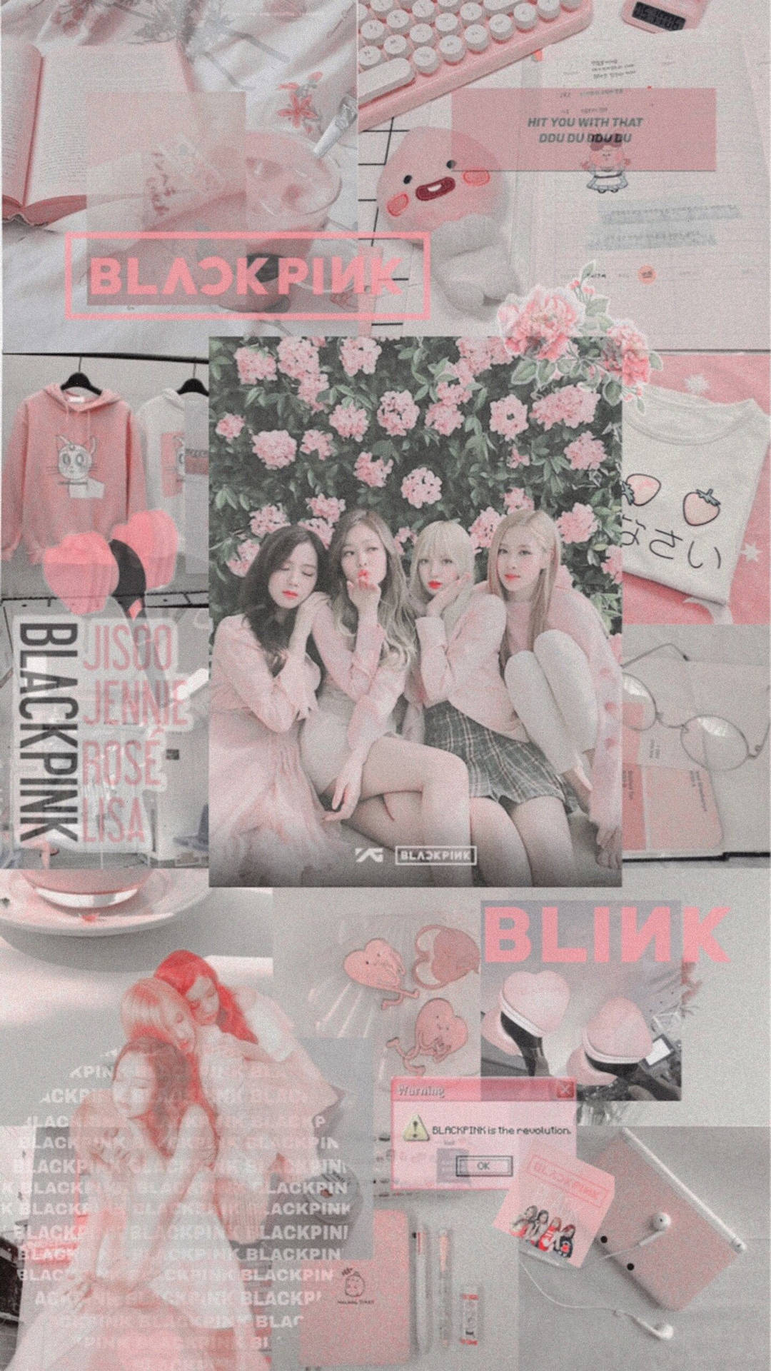 Cute Pink Blackpink Aesthetic Background