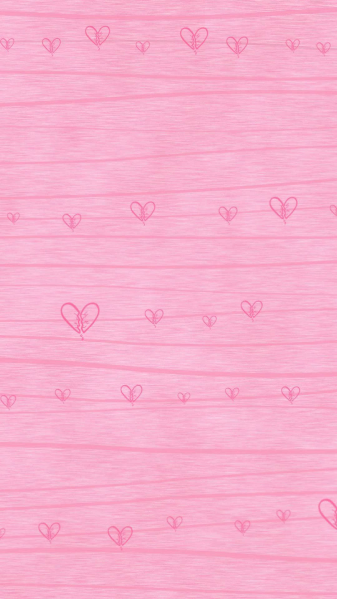Cute Pink Broken Hearts