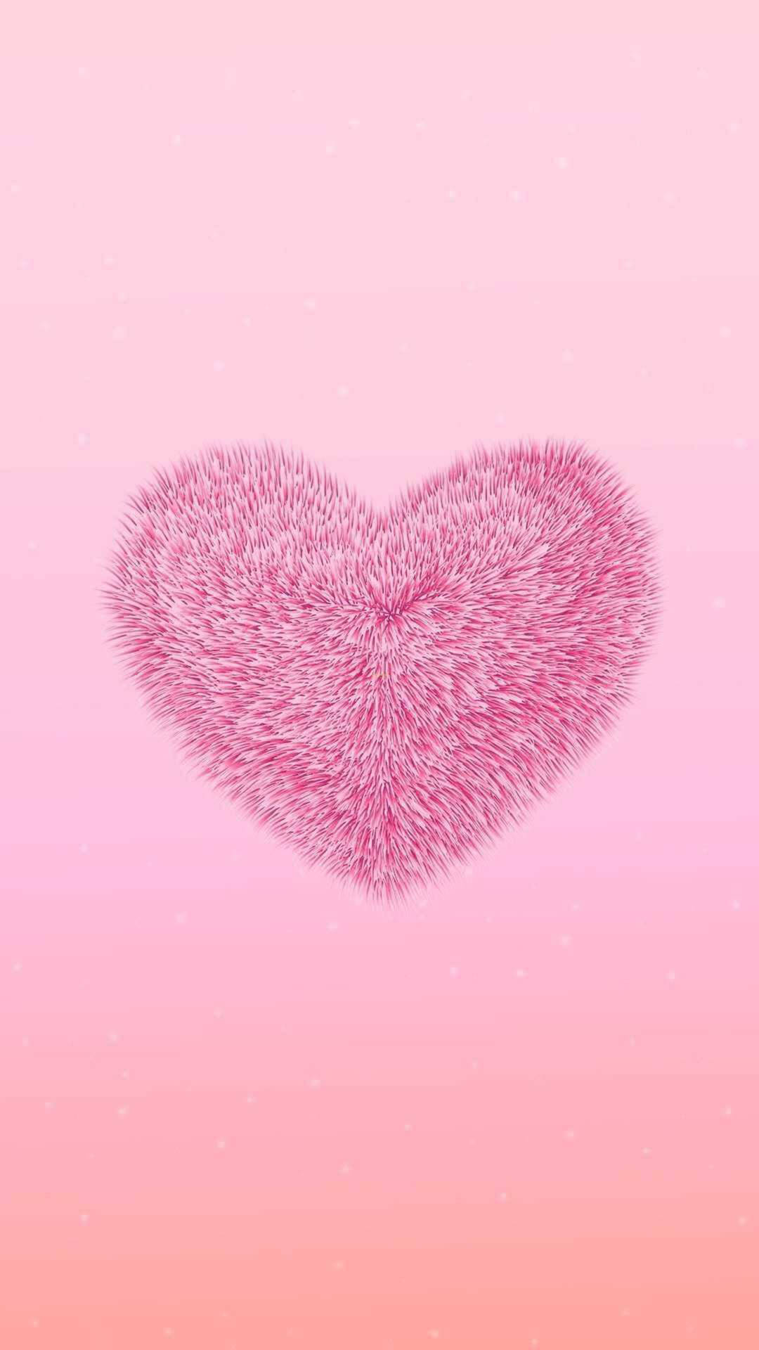 Cute Pink Fluffy Heart