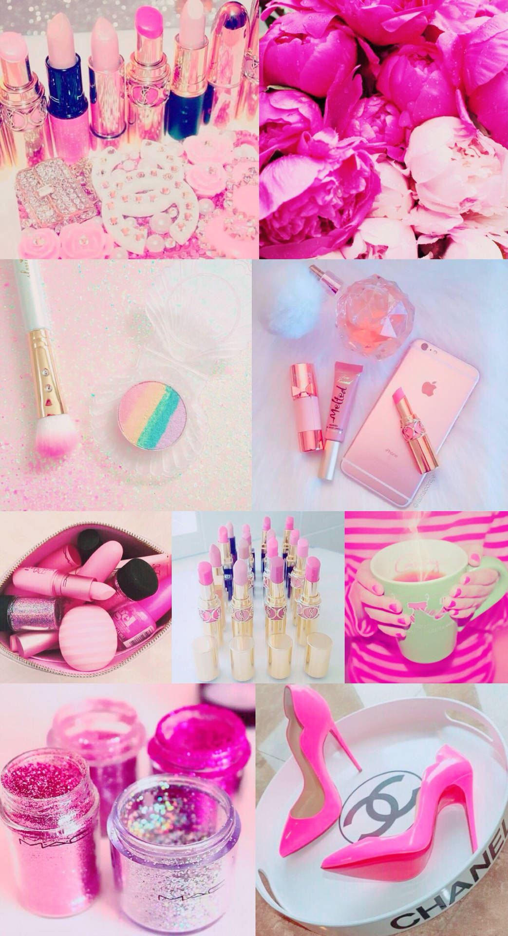Cute Pink Girl Aesthetic Background
