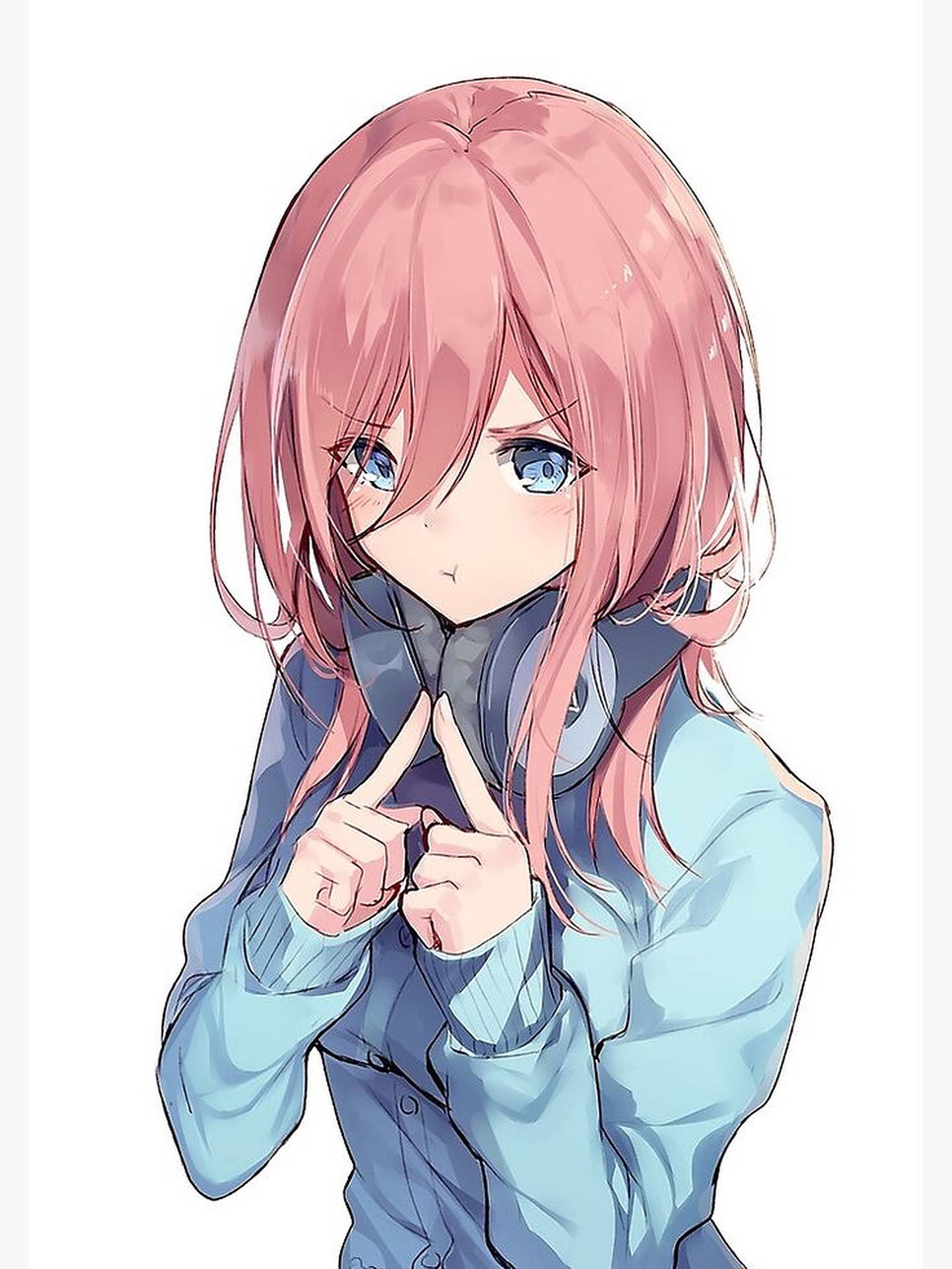 Cute Pink Hair Profile Picture Background