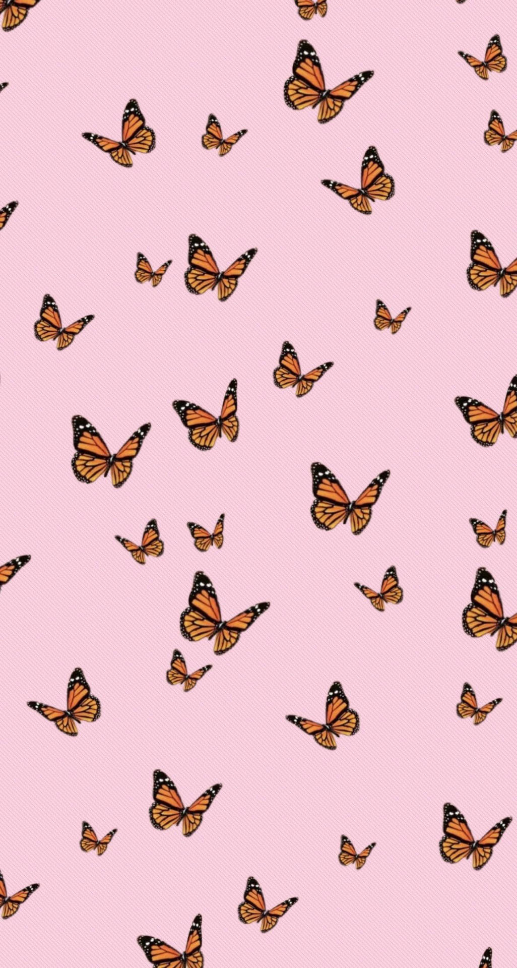 Cute Pink Pastel Butterfly Patterns Background