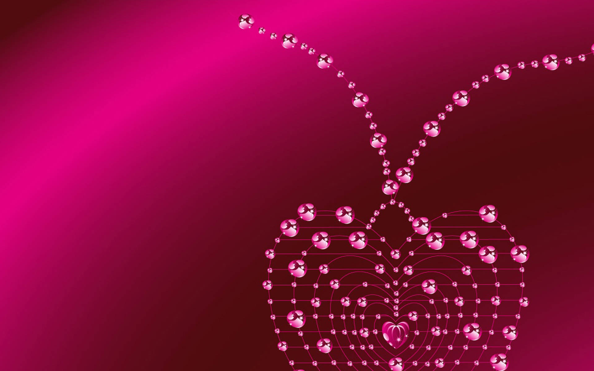 Cute Pink Pearl Heart