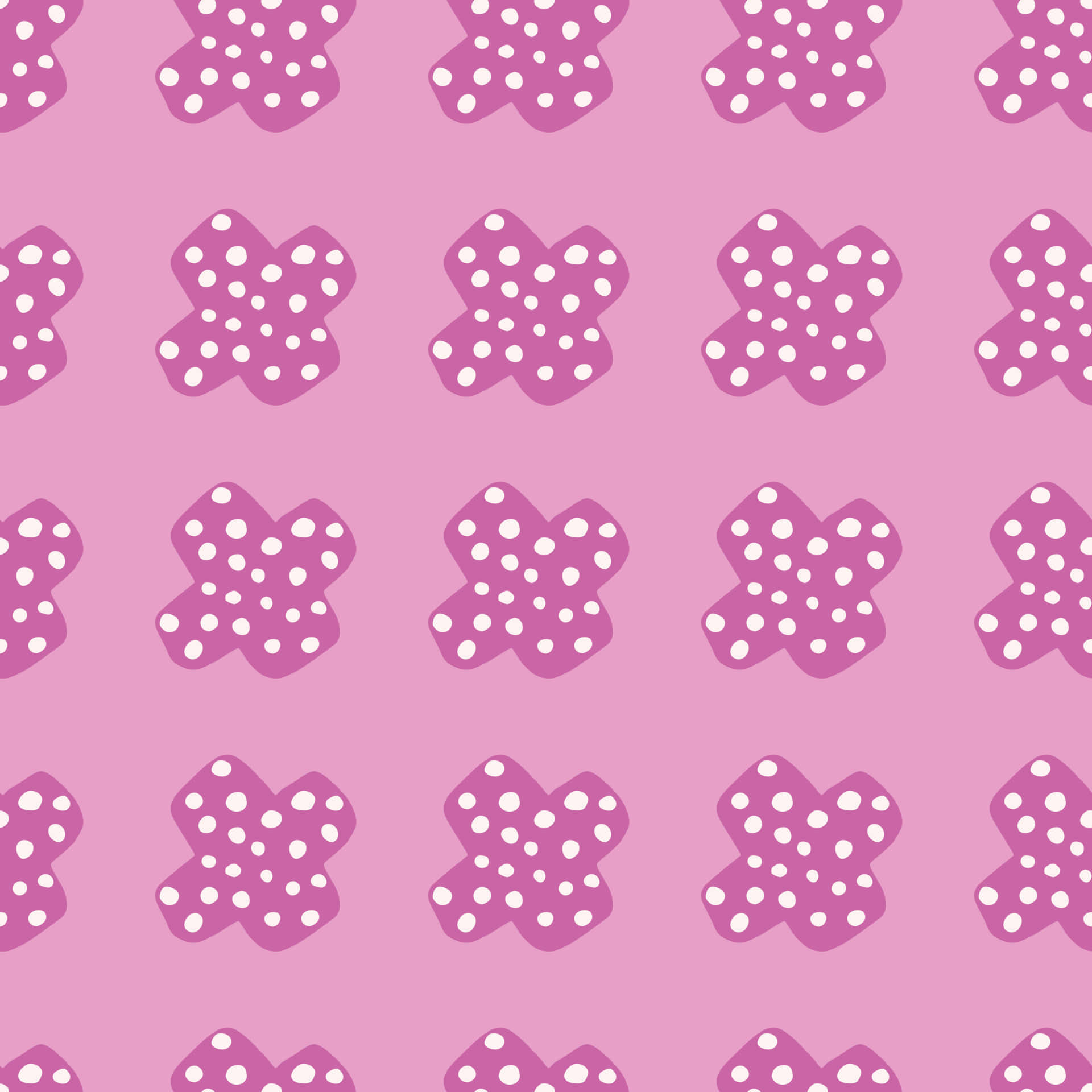 Cute Pink Plus Pattern Background