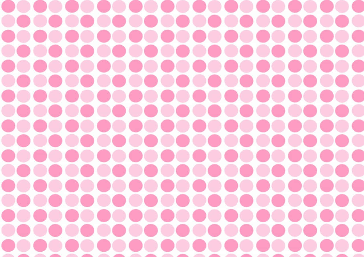 Cute Pink Polka Dot Pattern Background